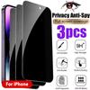 3PCS Privacy Tempered Glass For IPhone 11 XR 13 12 X XS 17 16 15 14 7 8 6 Plus Pro Max Screen Protector