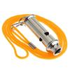 Stainless Steel for Police Traffic with Lanyard Emergency Security Whistle Portable Warning