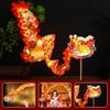 Handmade Handheld Dragon Lantern Traditional LED Lantern Toys  Festival Party Supplies