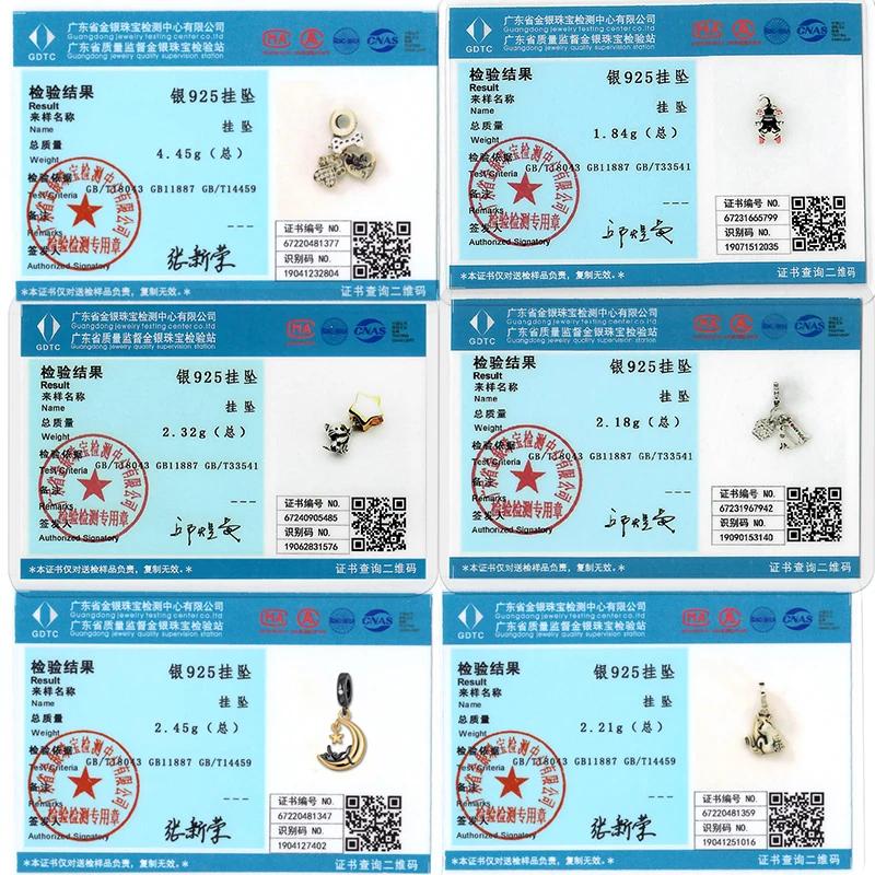 925 Silver Animal Charms Beads for DIY Bracelet Lovely Dog Cat Pendants Jewelry for Women