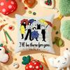 Classic TV Show FFriends Cushion Cover Plush Fabric Soft DoubleSided Printed Sofa Warm Winter Home Gift Pillow Cover