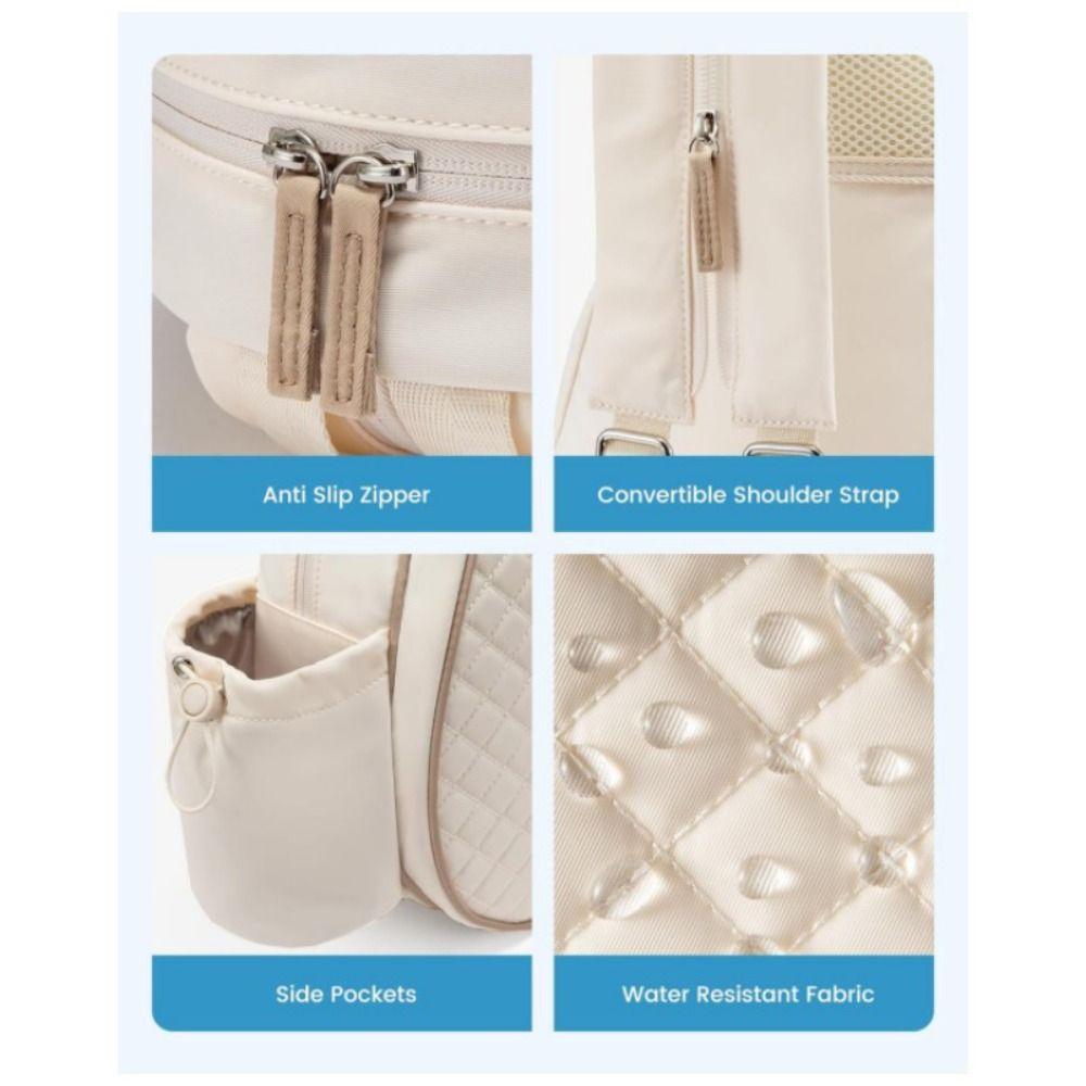 Zipper Closure Tennis Bag Polyester Tennis Racket Backpack Badminton Racquet Bag  Outdoor Sports