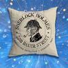 Literary Sherlock Holmes Pillow Case For Home Bedroom Car Office Decoration Living Room Sofa Cushion Cover Suitable