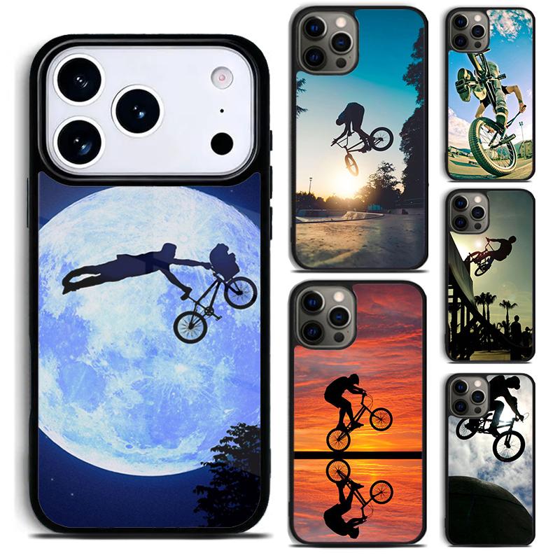 BMX Bike Extreme Sport Phone Case For iPhone 17 16 15 14 13 12 11 Pro Max Plus 17Air Soft Silicone Cover