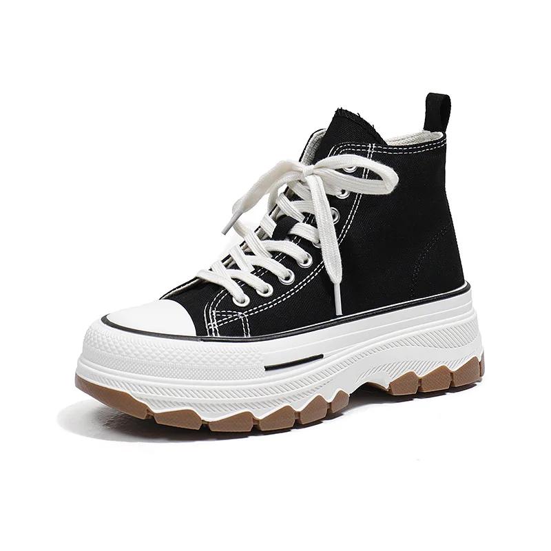 Холщовая толстая подошва с приподнятым круглым носком, повседневные, удобные, дышащие, качающиеся туфли, модная и универсальная спортивная обувь для сноуборда