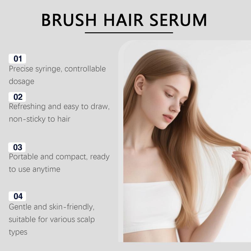PDRN Scalp Care Hair Serum Brush Gentle Cooling Effect Nourishing Hair Root Massage Tool for Daily Hair Care
