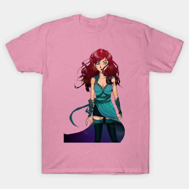 Футболка женская Fantasy Girl без фона Harajuku Print Kawaii футболка летняя с коротким рукавом женская футболка топ футболка