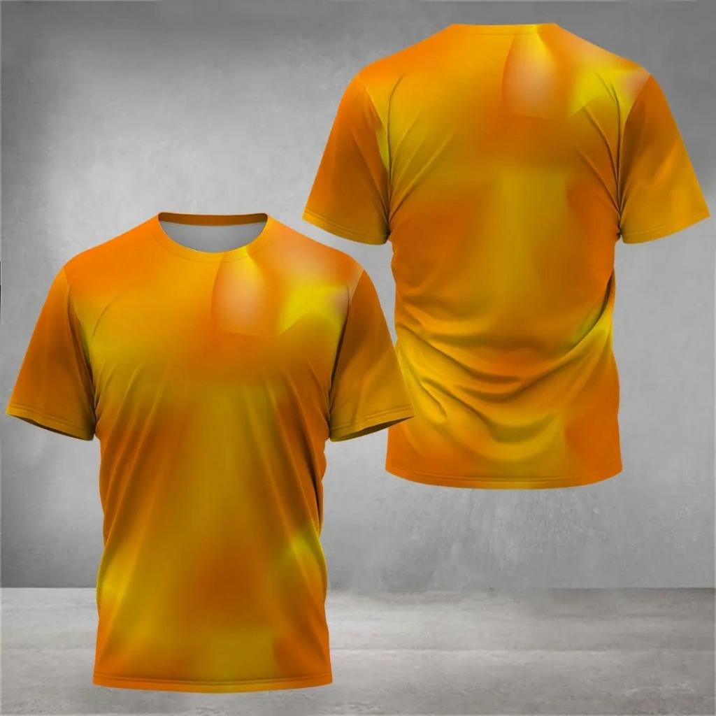 Летний круглый вырез с 3D-принтом, модные повседневные мужские футболки с коротким рукавом