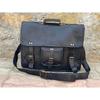 Leather Messenger Bag Shoulder Bag Laptop Bag Office Bag Gift for Man And Women Large Briefcase Satchel Bag