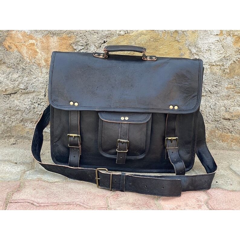 Кожаная сумка-мессенджер, сумка через плечо, сумка для ноутбука, офисная сумка, подарок для мужчин и женщин, большой портфель, сумка-портфель