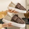 Goosecret New Warm Women Slippers Winter Toast Slippers Couple Non-Slips Warm Slides Plush Fluffy Home Shoe Cozy Soft Sole Slide