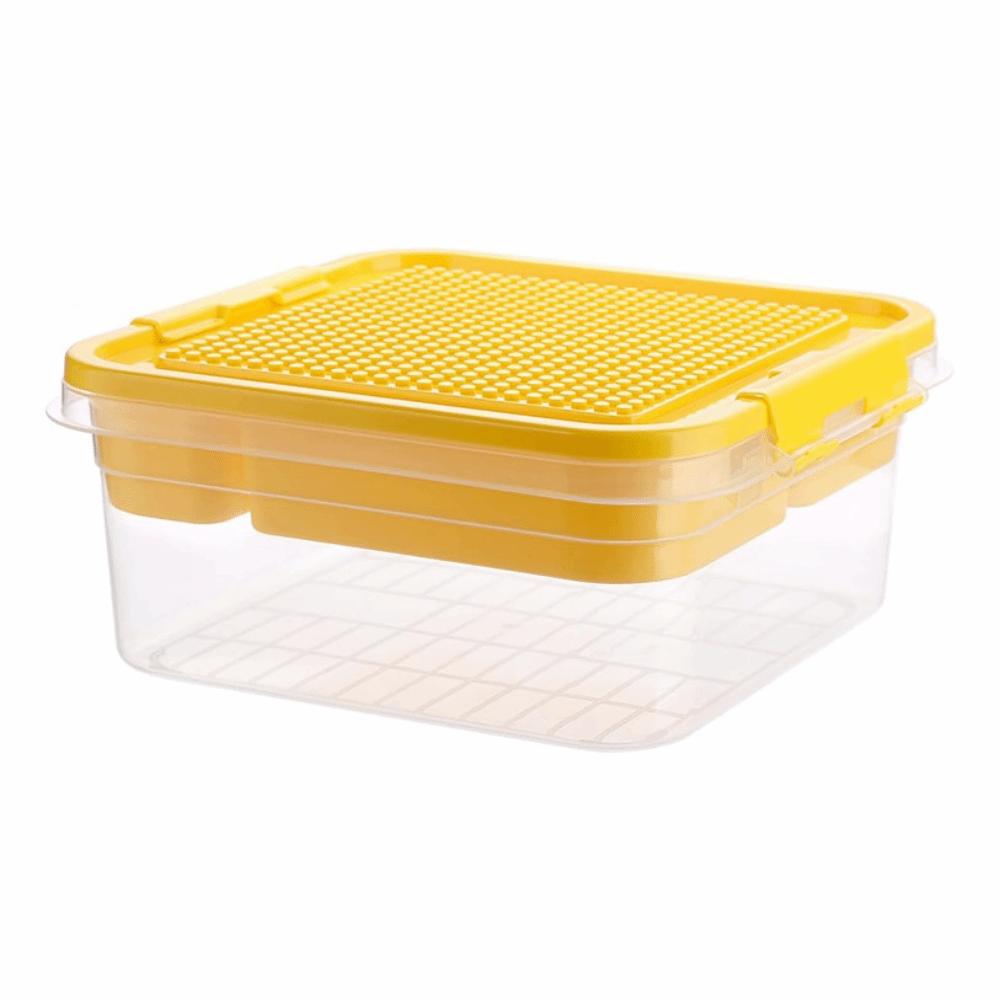 Dustproof Children's Toy Organizer Stackable Particle Holder Building Blocks Storage Box Household