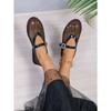 Large Size Mesh Casual Sandals Women Summer Mesh Breathable One Buckle Flat Sandals