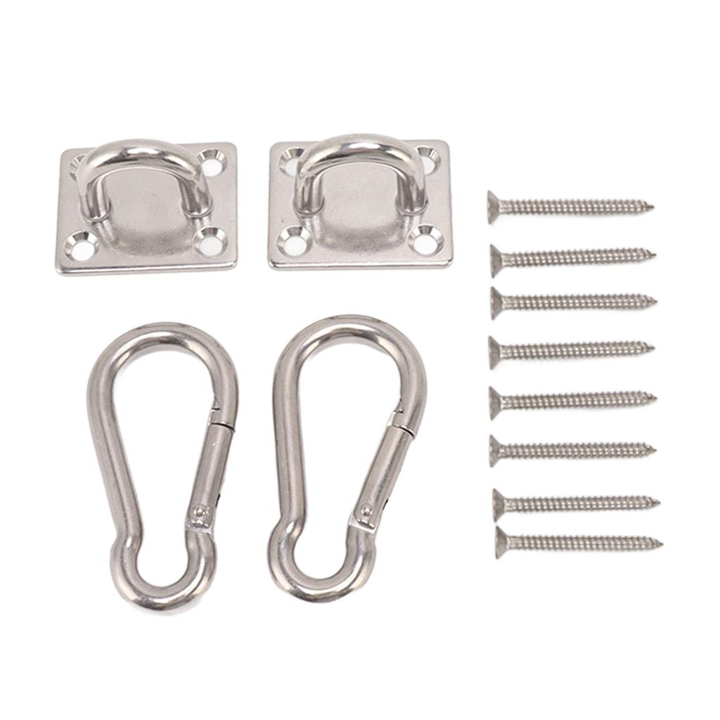 200 кг набор крючков для качелей на открытом воздухе с квадратной пряжкой для двери, крюк для гамака из нержавеющей стали 304
