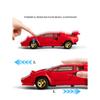 1/32 Lamborghini Countach LP500S Симуляция Металлическая модель автомобиля Литье под давлением Игрушки Детская игрушечная машинка Звук и свет Оттянуть назад Подарок на день рождения