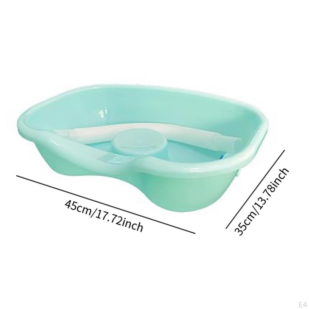 Раковина для мытья волос для лежачих больных, миска для мытья шампунем со сливной трубой, переносная ванна для мытья у кровати,