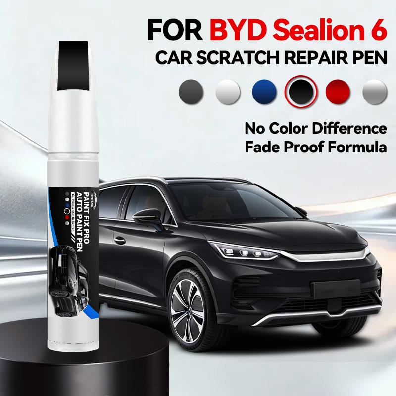 Ремонтный маркер для краски автомобиля для BYD Sealion 6 2023-2025, аксессуары для ремонта царапин краски, лазурно-синий, балтийский черный, бело-серый