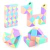 24/36/48/60/72 сегмента Волшебное правило кубики змеи Макарон Разнообразие цветов Складной стерео малыш