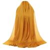 Fashionable Women Hijab Shawl Simple Breathable Headwrap Scarf for Middle Eastern and Muslimah Event Gathering 180x75cm