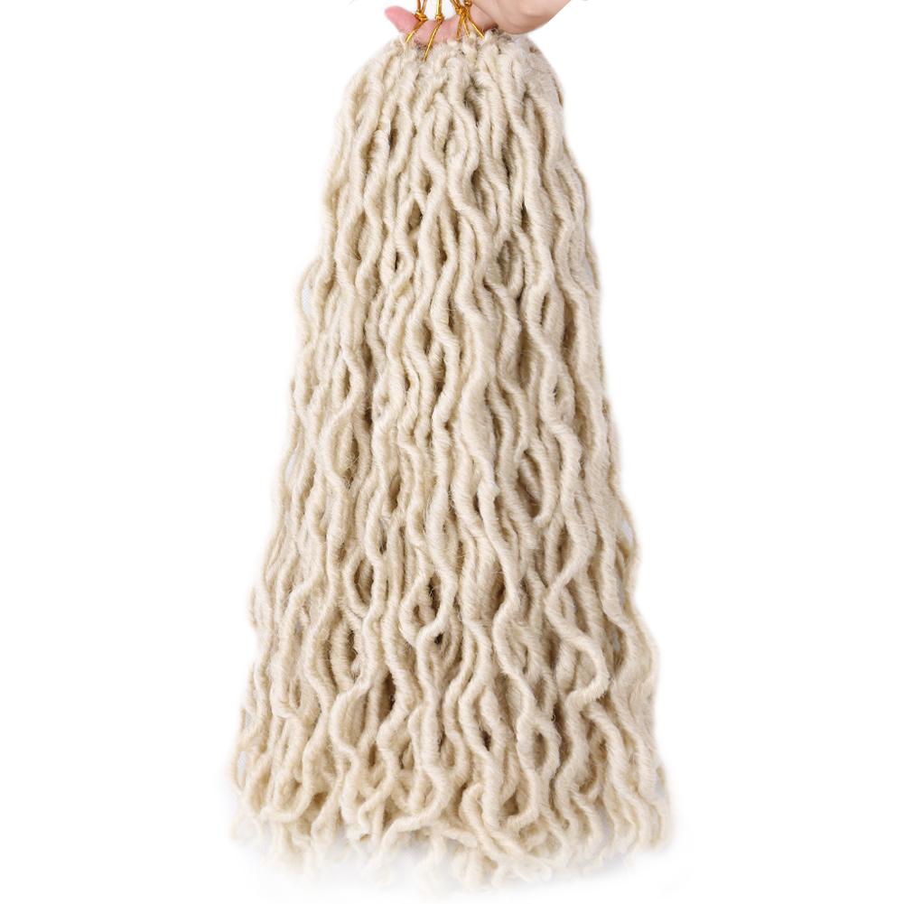 1 Pack24 Stands Wavy Gypsy Locs Wigs 18"" Long Dreadlock Wigs Synthetic Braiding Hair Extensions