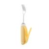 Metal Main Assistive Fork Silicone  Handle Disabled Utensils Adaptive  Fork  Self Feeding
