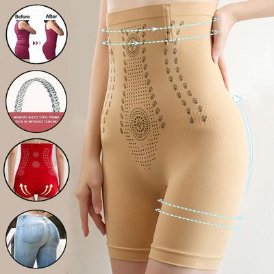 Женские брюки большого размера с плоской подошвой и высокой талией после родов, подтягивающие живот, нижнее белье для подтягивания ягодиц и моделирования талии, без завивки