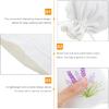 10pcs Refillable Lavender Sachet Bags, Cotton Cloth Drawstring Pouches for Wardrobe Storage, White, 5.51x3.93 Inches, Ideal for Home, Weddings