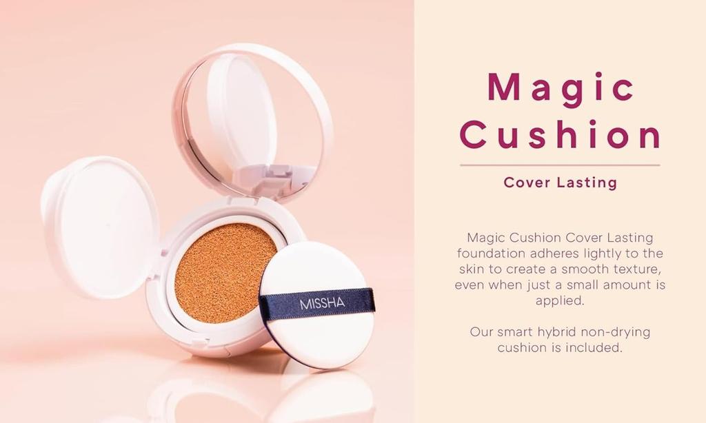 Чехол для подушки Missha Magic Cushion Lasting 2018 Upgraded Magic Cushion ( 21) - SPF50 + PA +++, ( 21)