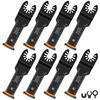 8-15Pcs Japanese Tooth Oscillating Saw Blades Oscillating Multitool Blades Bi-Metal Curved-Edge Cutting Oscillating Tool Blades
