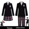 Persona 5 Yoshizawa Kasumi, Ren Amamiya va Goro Akechi maktab formasi kospley kostyumi