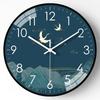 8-inch 20cm New Chinese Simple Wall Clock Home Living Room Clock Bedroom Mute Wall Hanging Decoration Clock