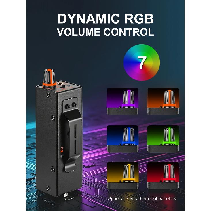 In-Ear Monitor Amplifier Rechargeable Personal IEM Amplifier XLR/TRS Input 3.5mm Output Stereo for Studio Use DGNOG P2 PRO