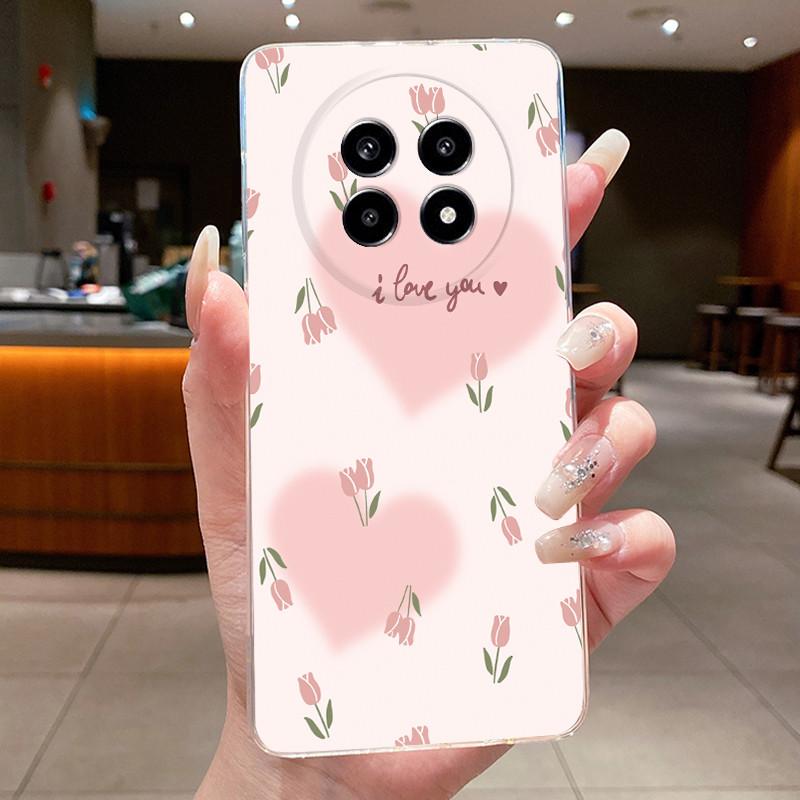 Cover For Realme 13 Pro+ 5G Casing Luxury Fashion Butterfly Flower Clear Soft TPU Silicon Phone Case For Realme 13 Pro Plus Case