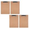  Hardboard Office Clipboards A 4 Letter Size Clipboard with Low Profile Clips