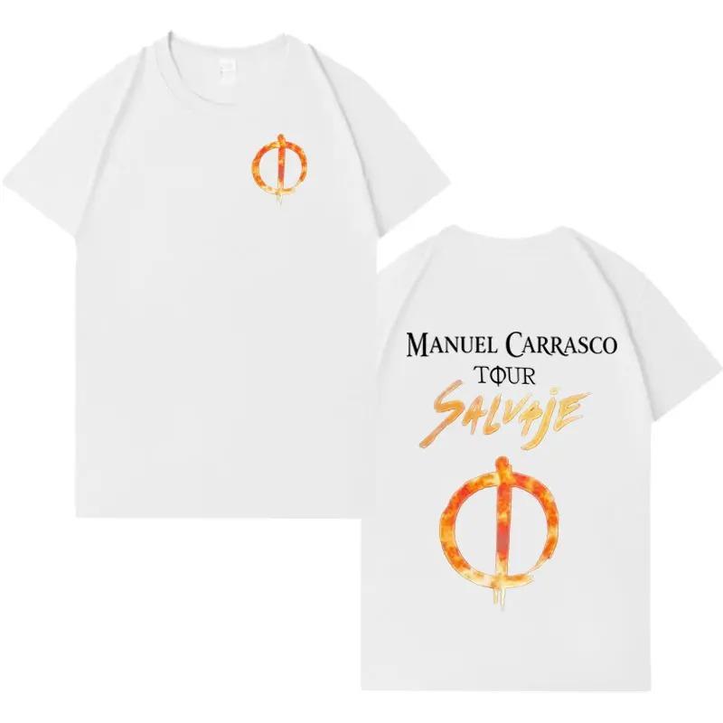 Unisex Women Cotton Cozy Casual Oversized T Shirt Hip Hop Tshrits Rapper Unisexuel Carrasco Salvaje Tour Hot Sale High Quality Tshirt