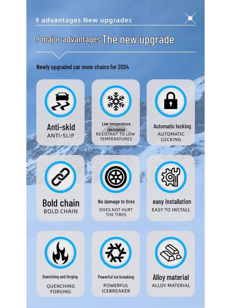 Противоскользящие цепи противоскольжения для Lynk & Co 06 - Не требуется домкрат, бережное отношение к шинам, идеально для снега и внедорожников.