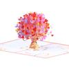 Romantic 3D Heart Tree Card with Envelope Moon Wedding Cards Valentines Day Greeting Cards  Gifts