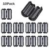 Sagit 10Pcs Black Clip On Clamp RFI Noise Filters Ferrite Core For 5mm Cable