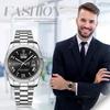 Silver Analog 3ATM Waterproof Calendar Stainless Steel Strap Quartz Watch Fashion Watch Birthday Christmas Day Day Gift Men's Watch - Valentine's