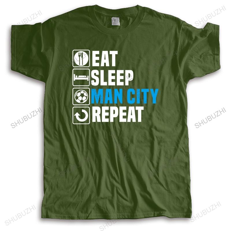 New Fashion T-shirt Cotton Tees EAT SLEEP Unisex CITY REPEAT Brand Top Tee Unisex Teeshirt Streetwear Tshirt for Boys Drop Shipping Unisex T-shirt