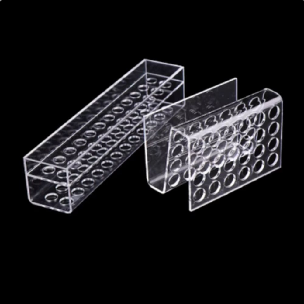 12/24/36/48 Holes Acrylic Pen Holder Clear Stationery Display Stand Beauty