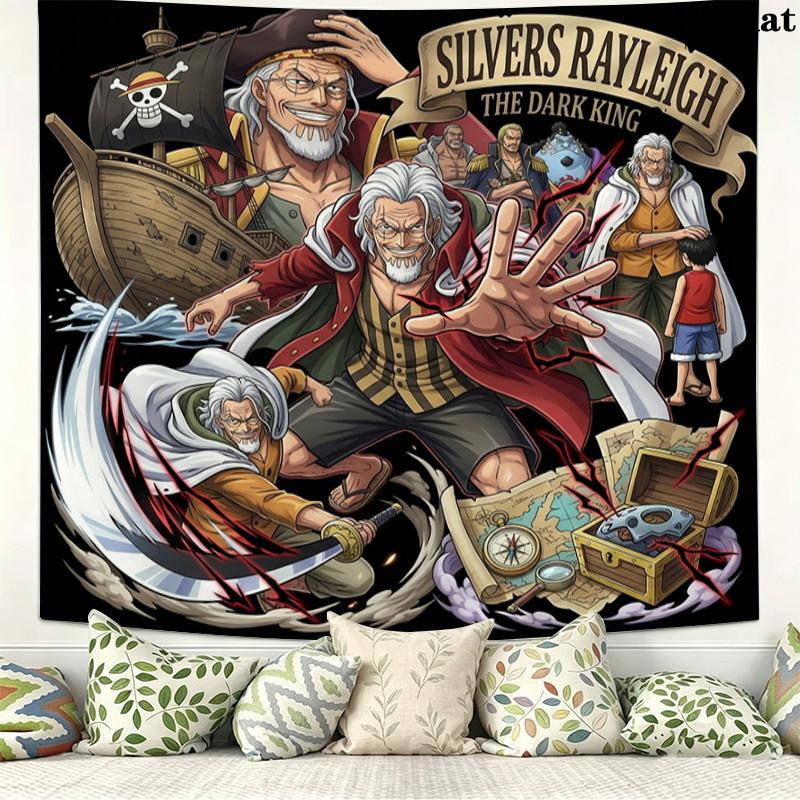 Постер One Piece Настенный Гобелен Эстетичное Настенное Украшение Печатный Тканевый Плед Декоративные Гобелены Для Спальни Гостиной Домашний Декор