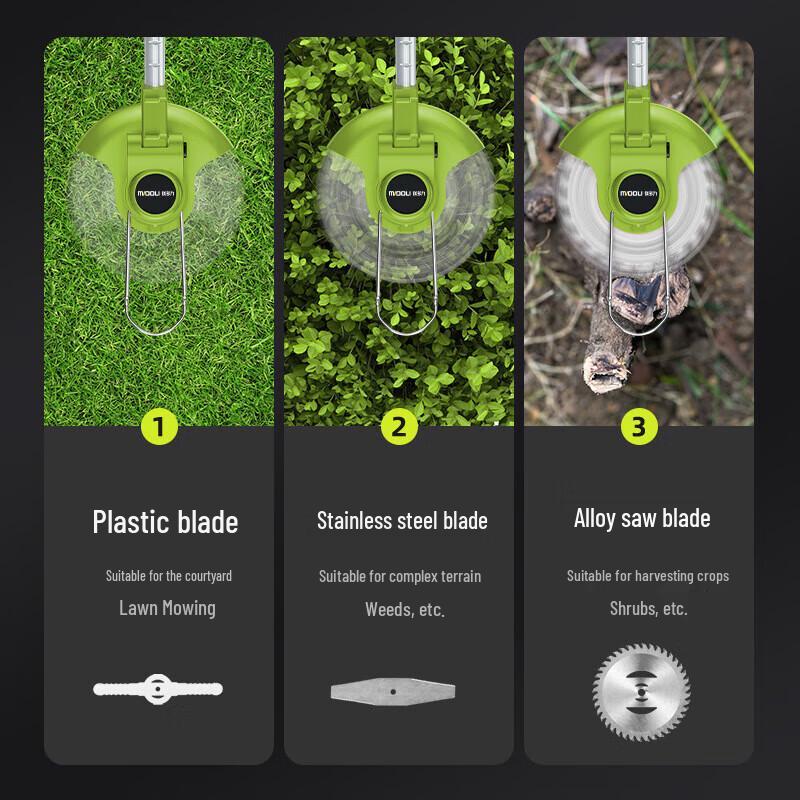 Беспроводная электрическая газонокосилка Lichen, штепсель CN (адаптер в комплекте)