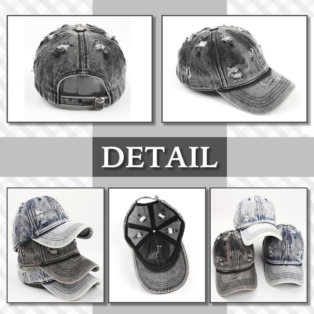 Хромированный журавль, винтажный, потертый деним, повседневная мода для мужчин и кепка CB282, для женщин, (черный)