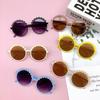 Fashion Children's Sunglasses Round Frame Decal Cute Baby Sunglasses Baby Cute UV-proof Children's Glasses