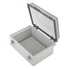 Junction Box ABS Plastic Waterproof Dustproof Hinged Shell Outdoor Universal Project Enclosure with 