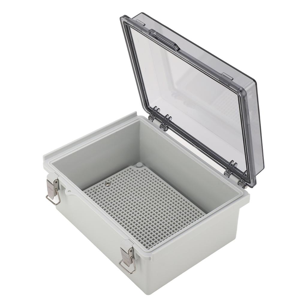 Junction Box ABS Plastic Waterproof Dustproof Hinged Shell Outdoor Universal Project Enclosure with