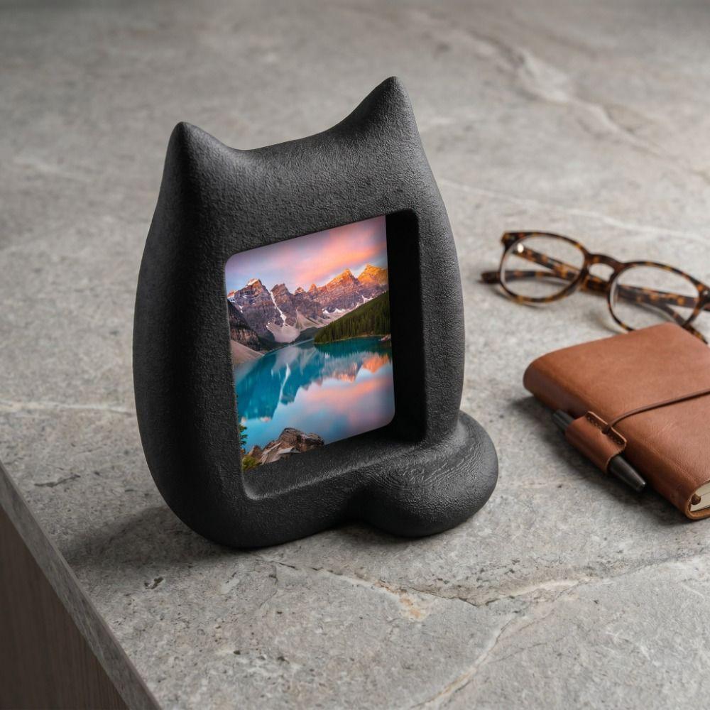 3D Printed Cat Photo Frame Cute Design Album Ornament Kitten Photo Frame Photo Display