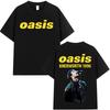 Футболка с графикой рэпера O-Oasis в готическом стиле, мужская, оверсайз, панк, повседневная, с круглым вырезом, хлопковая, уютная, модная, с коротким рукавом, уличная одежда