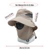 Summer Outdoor Sun Hats for Men Women Removable Hunting Fishing Sun Cap Hiking Camping Visor Wide-Brimmed Hat Fisherman Hat
